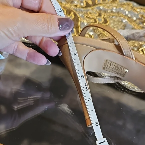 Journee Collection Tan Strappy Sandals - Picture 4 of 8